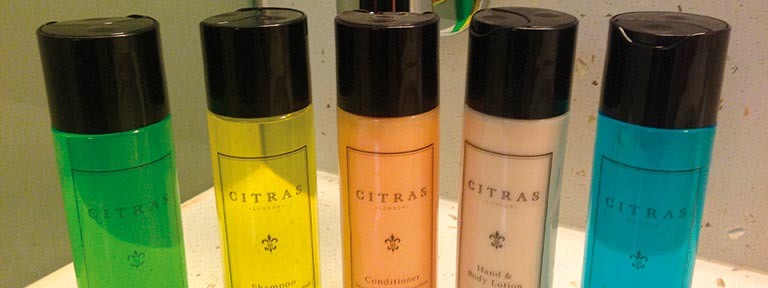 Toiletries from the Citras range